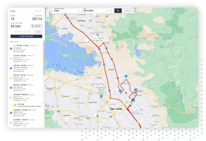One Step GPS Map UI